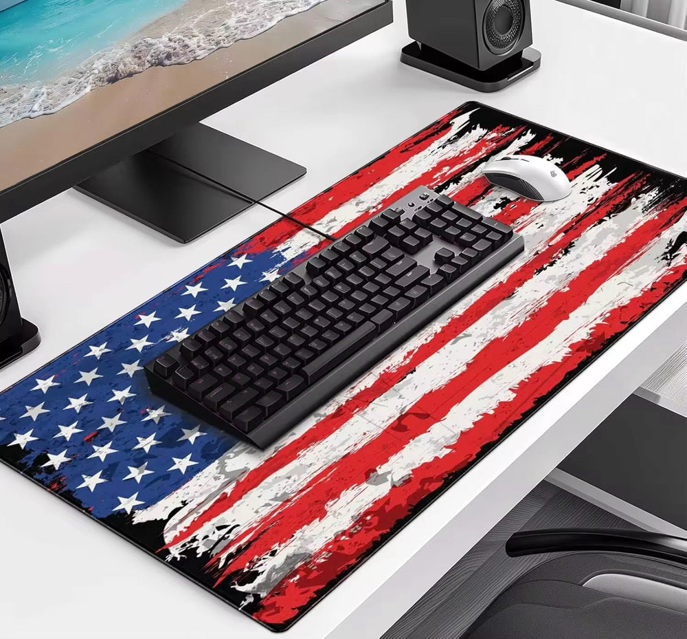 Stars, Stripes & Work Vibes Desk Pad