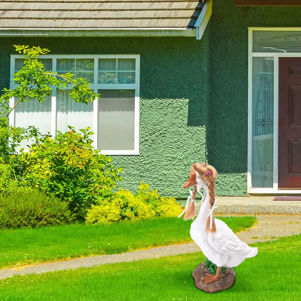 4 Piece Porch Goose Wig Set