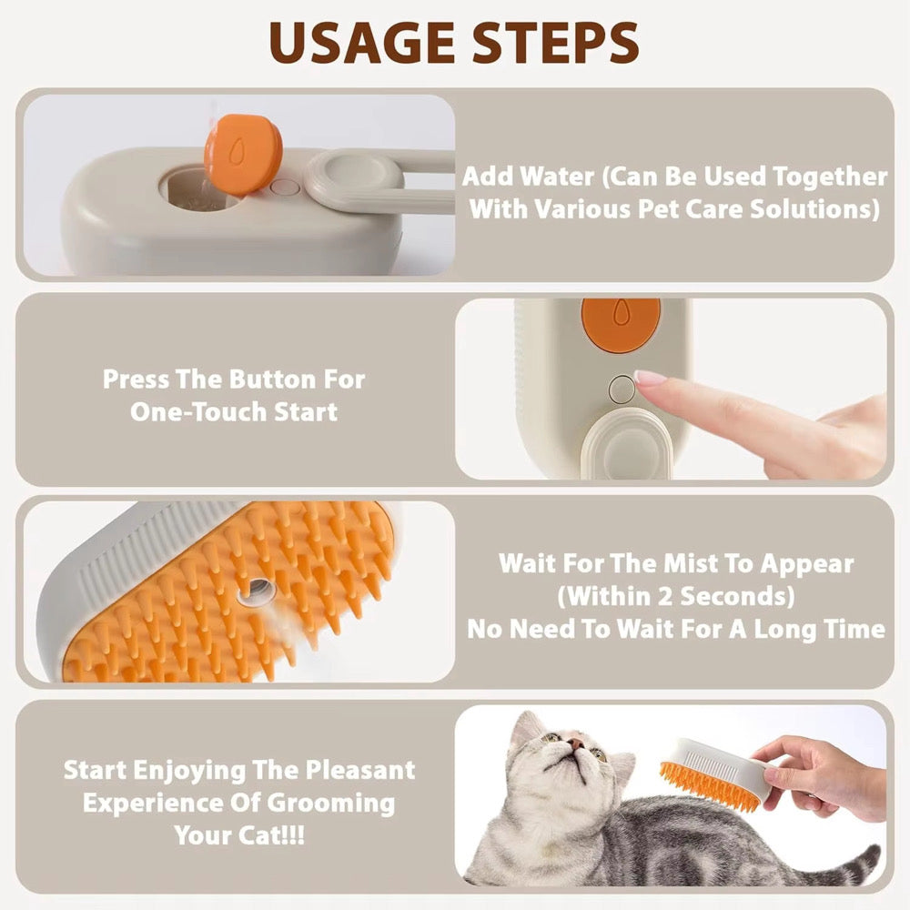 Pet Steam Brush