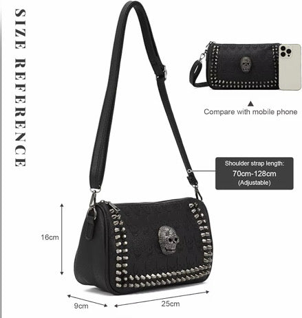 Skull Stud Crossbody