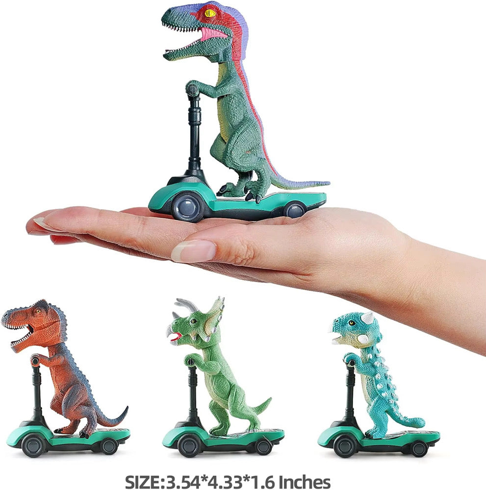 4 Piece Pull Back Scooter Toy Set