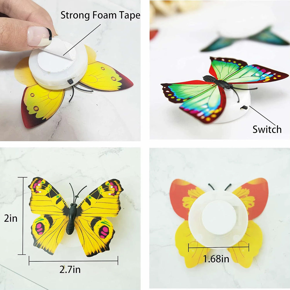 24 Piece Glowing Butterfly Friends