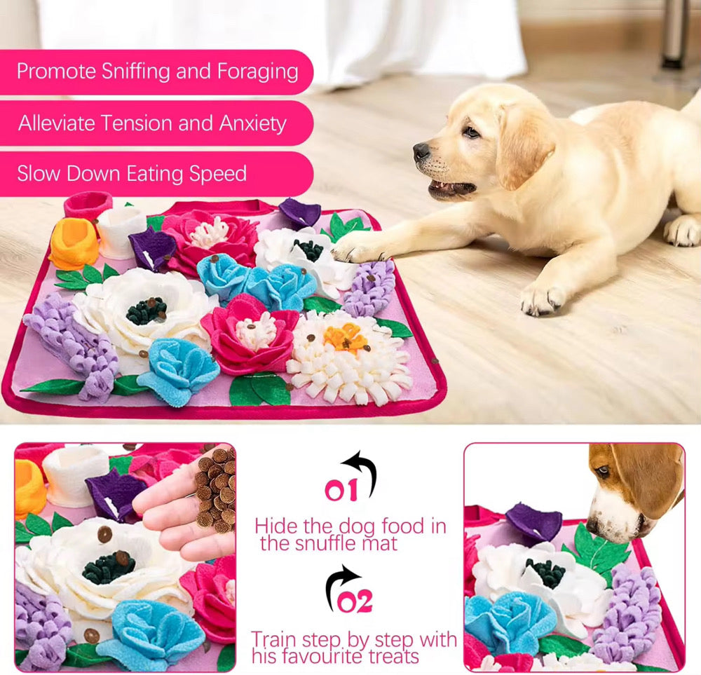 Pretty Flower Dog Snuffle Mat