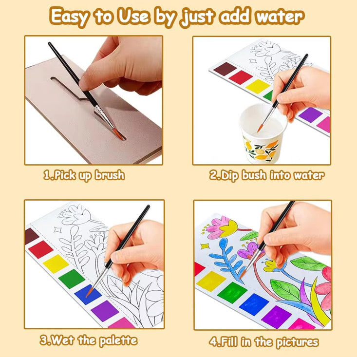 Watercolor Coloring book
