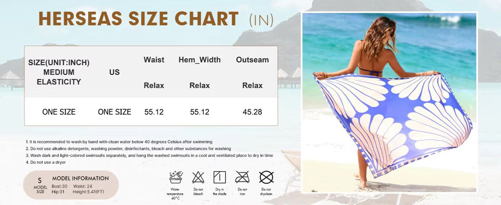 The Azure Breeze Coverup Skirt