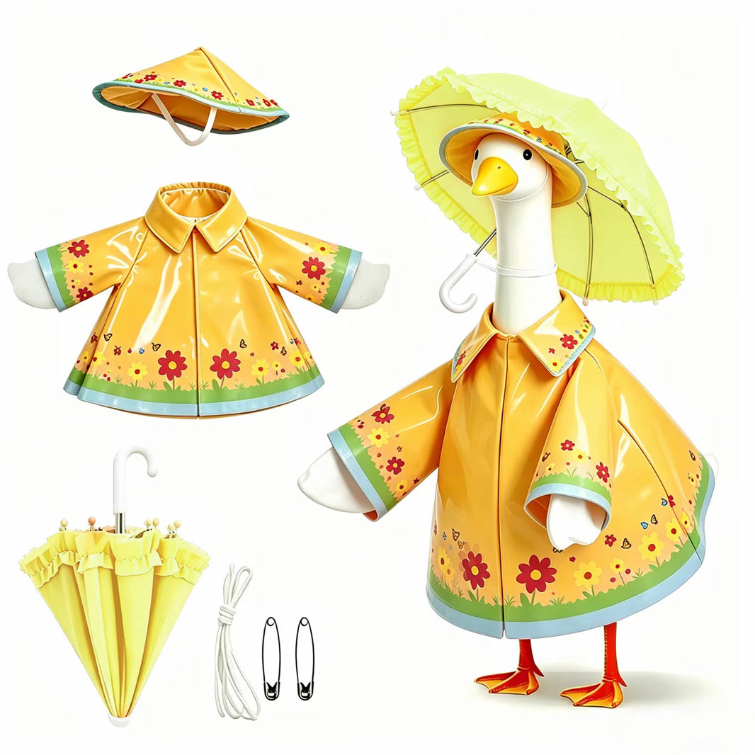 3 Piece Porch Raincoat Goose Outfit