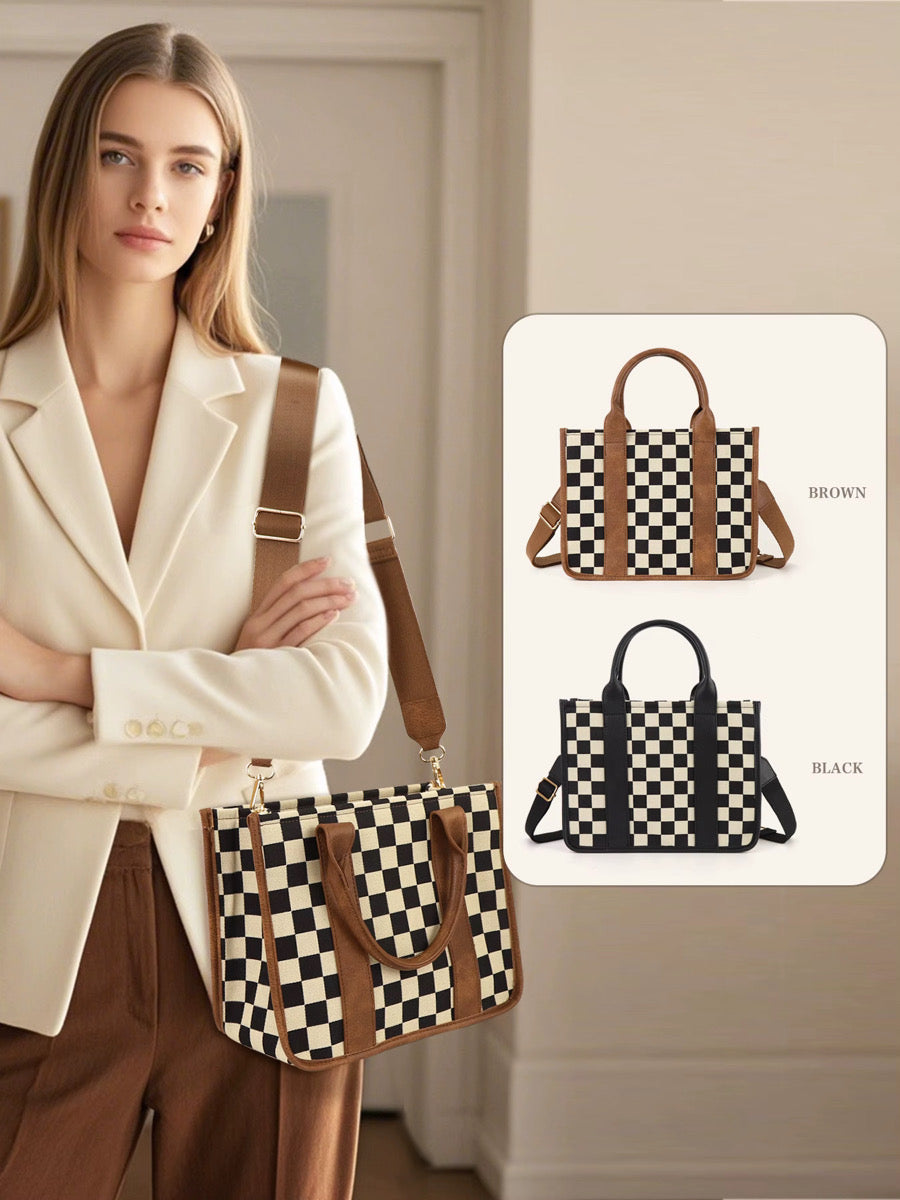 Checkered Tote Bag