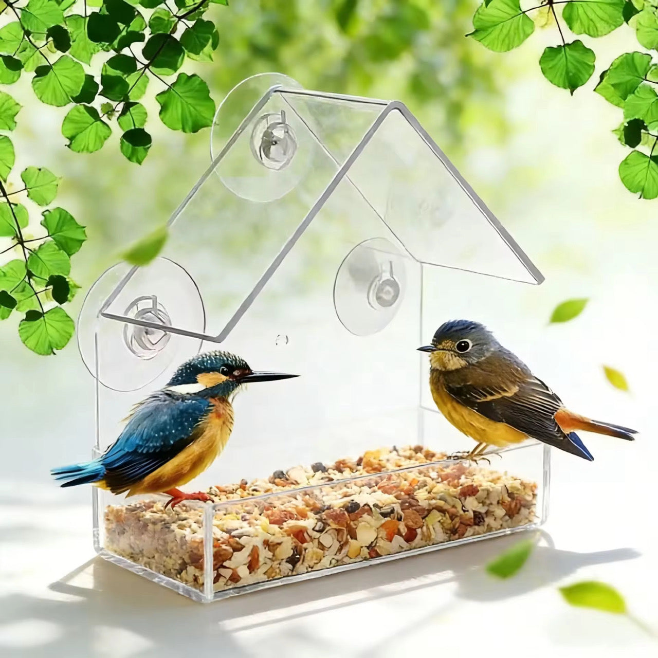 The Clear View Bird Feeder