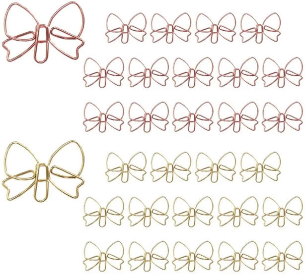 30 Piece Bow Paperclip Set