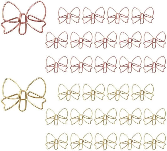 30 Piece Bow Paperclip Set