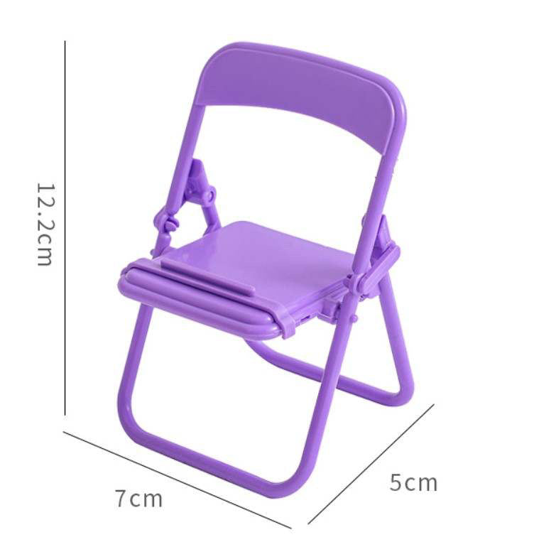 4 piece Mini Folding Chair Phone Holder