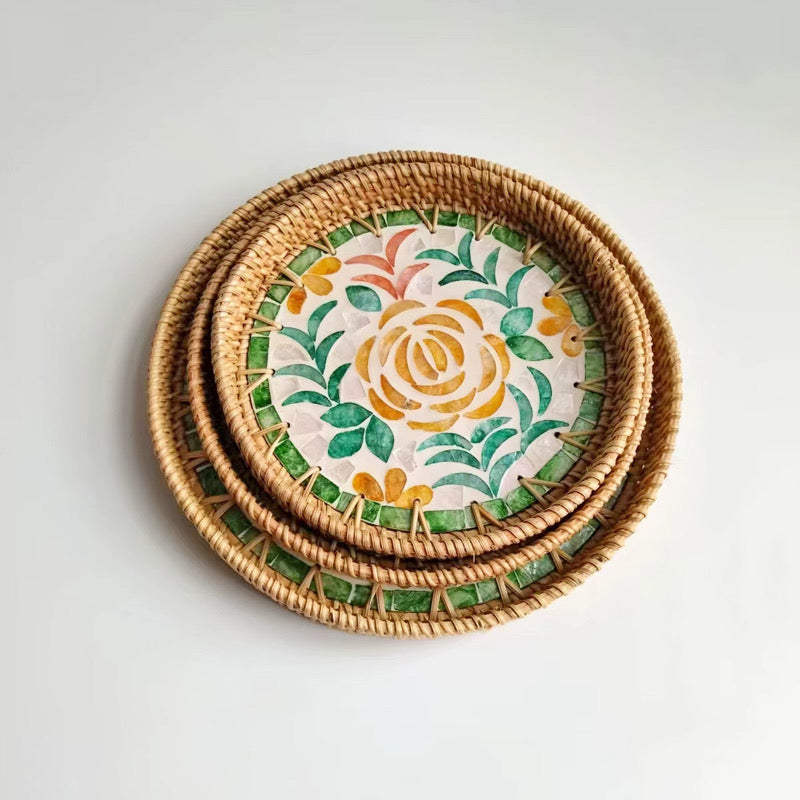 Nest And Nook Round 3 Piece Tray Set