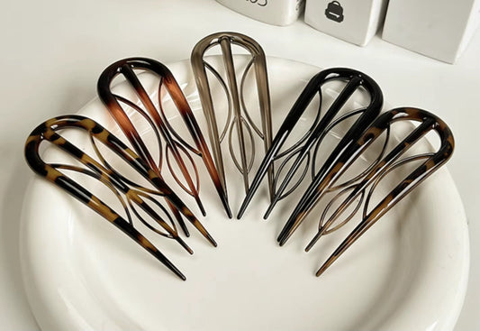 5 Piece French Hair Clip Set