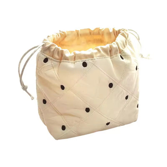 Quilited Drawstring Toiletry Bag