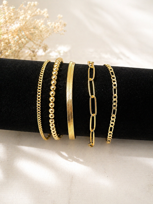 Golden Edit Bracelet Set