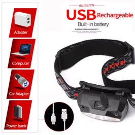 Recharable Headlamp Flashlight