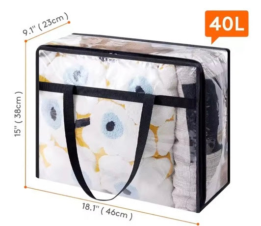 4 Piece Clear Storage Bag Sets