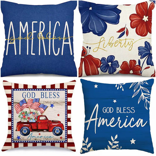 USA Themed 4 Piece Pillow Set