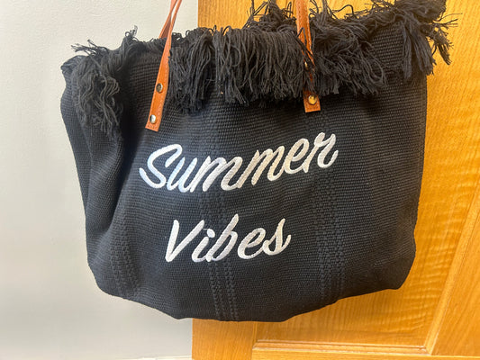 Summer Vibes Canvas Tote Bag
