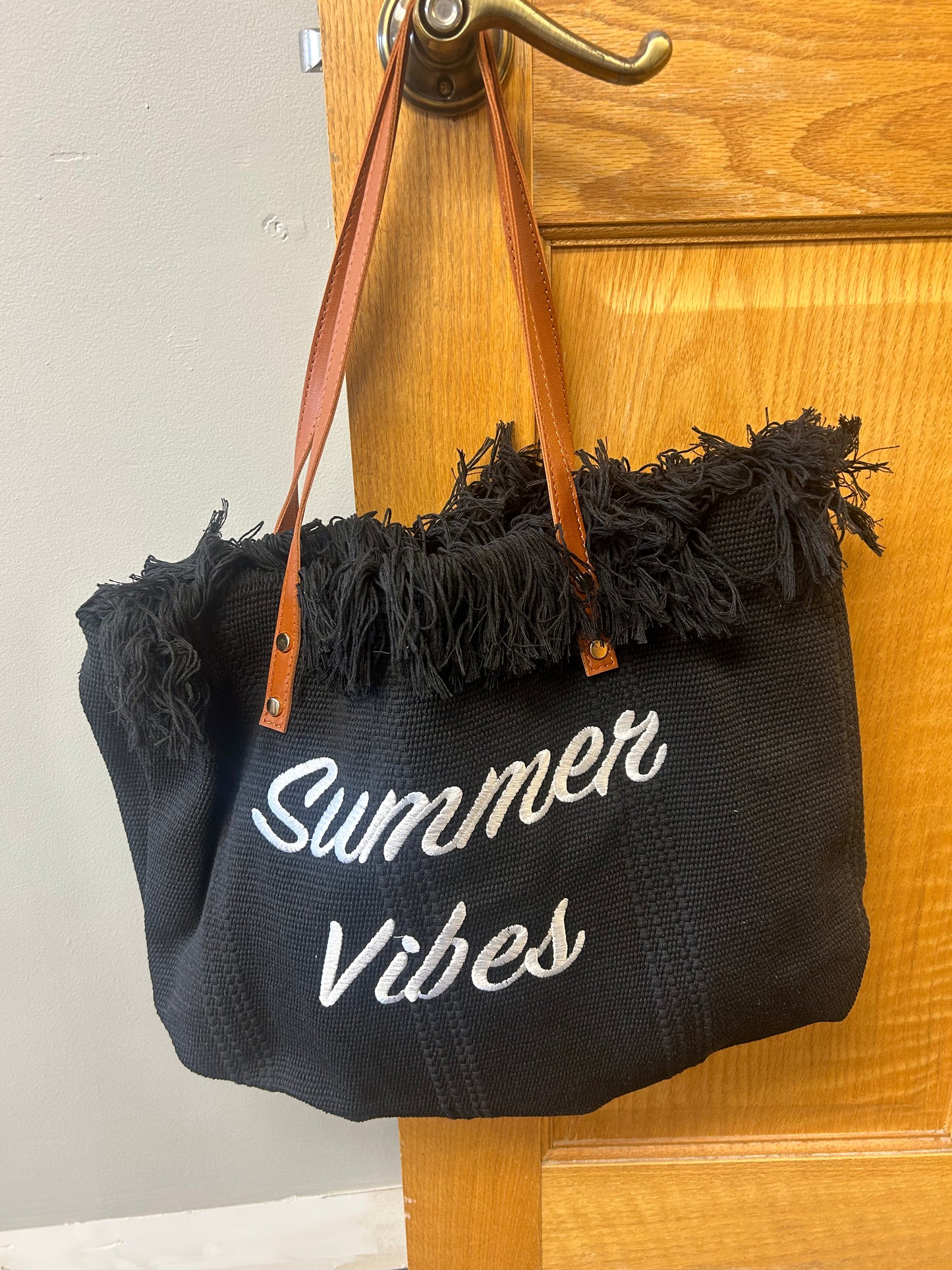 Summer Vibes Canvas Tote Bag