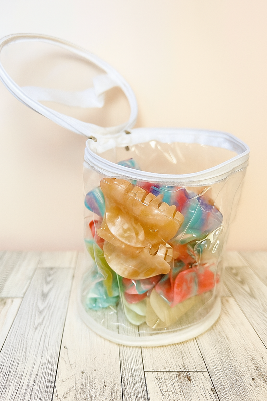 Round It Up Clear Pouch