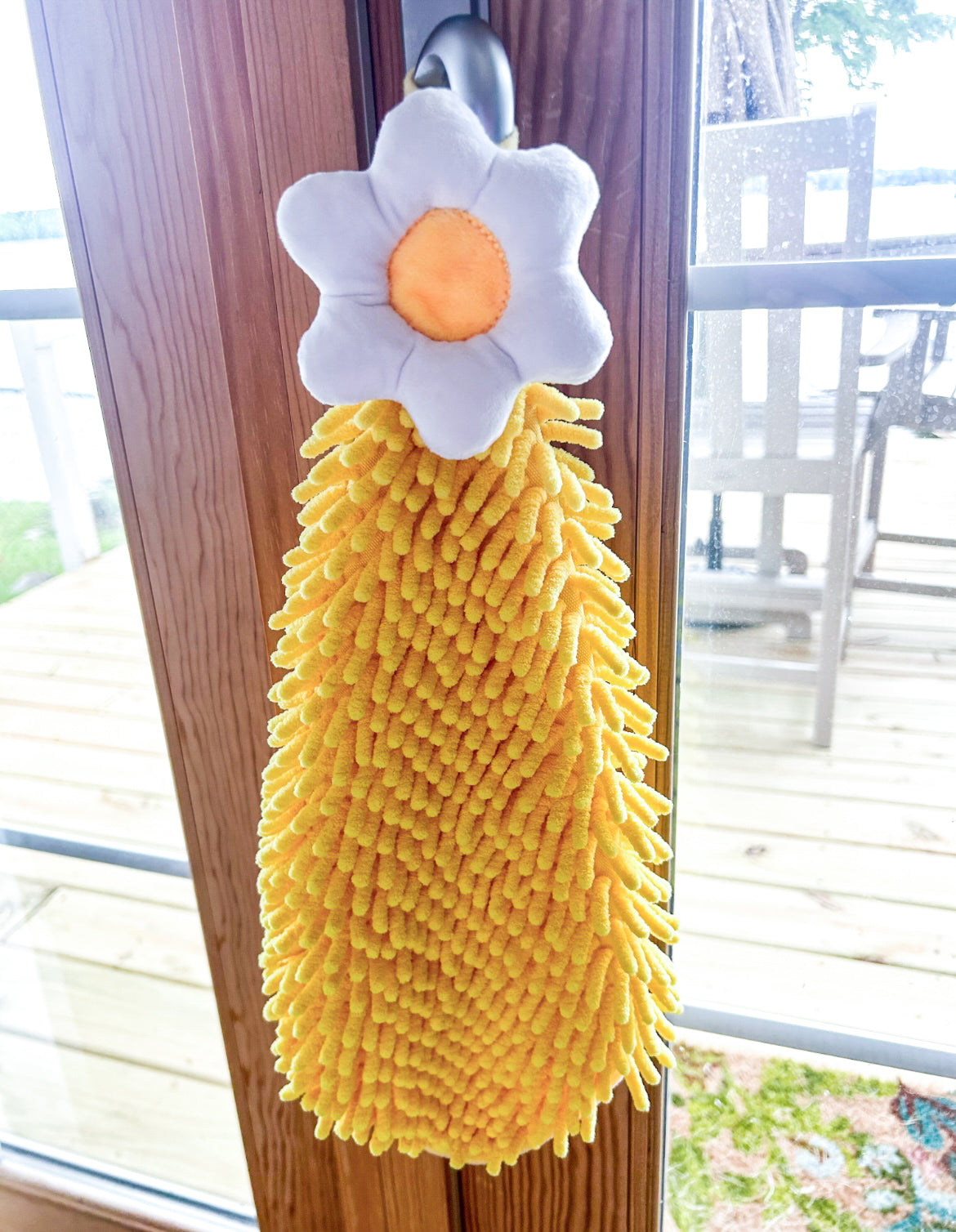 Blossoming Flower Chenille Towels