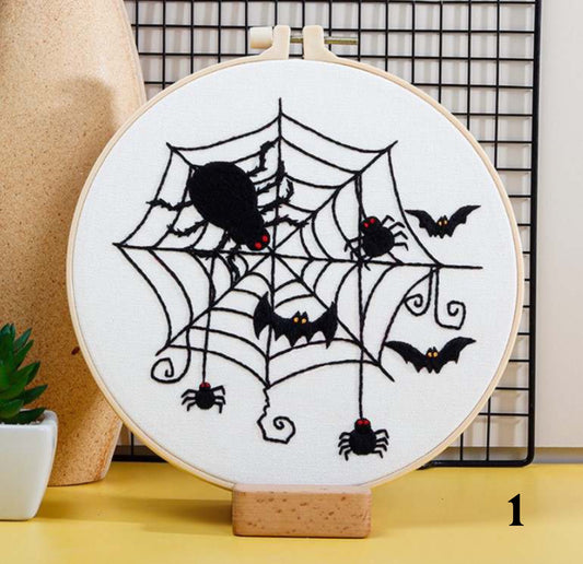 DIY Halloween embroidery kit