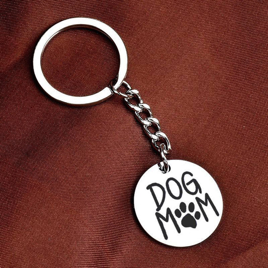 Dog mom keychain