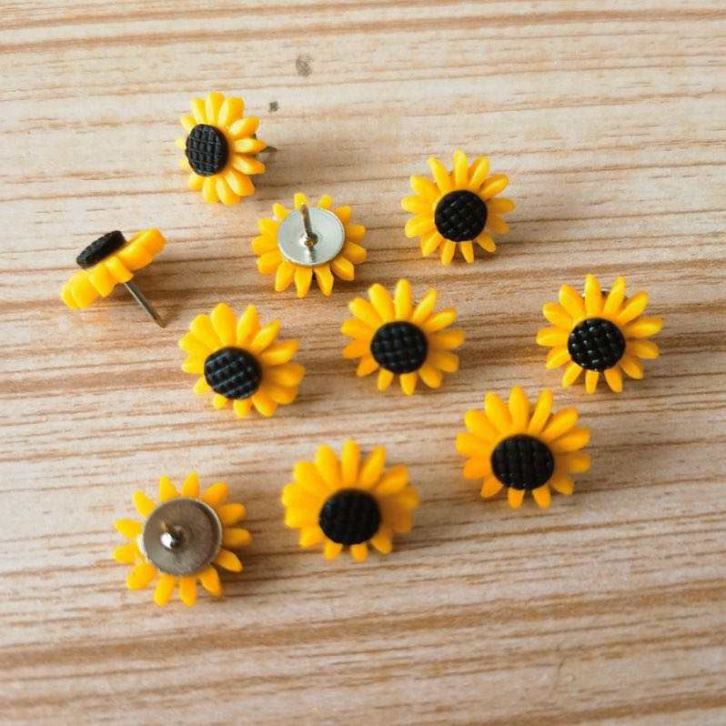 Sunflower Push Pins