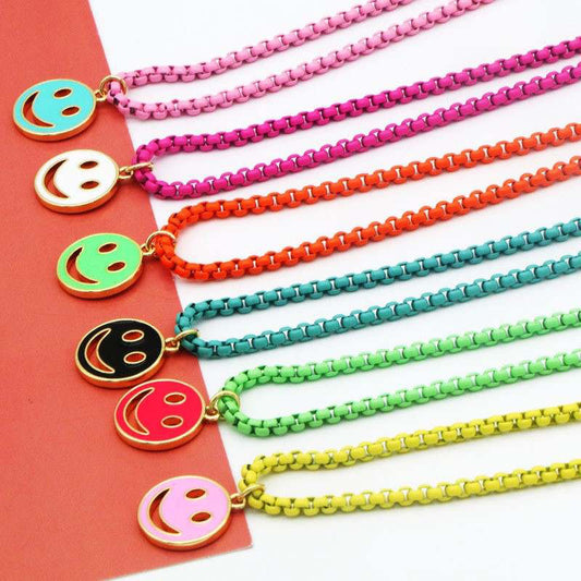 Smile Necklace Assorted colors.