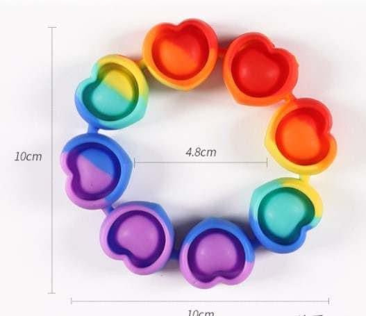 Heart Pop it Bracelet