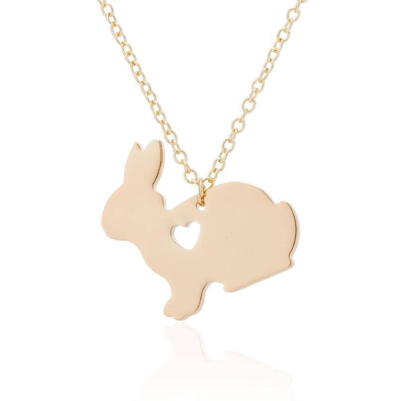 Easter Bunny Heart Necklace