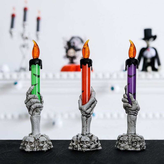 Haunted Hand Halloween Candles