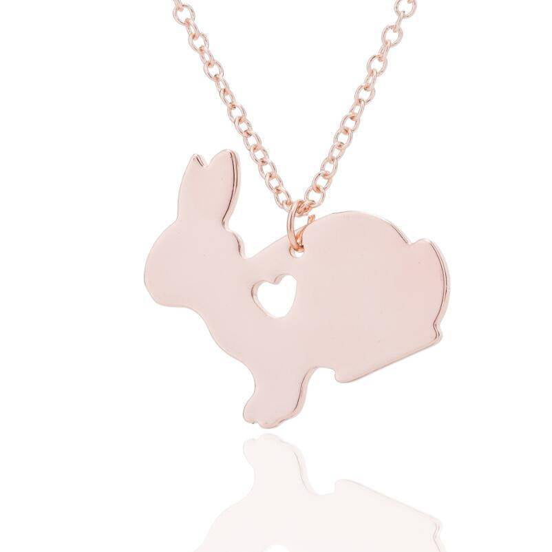 Easter Bunny Heart Necklace