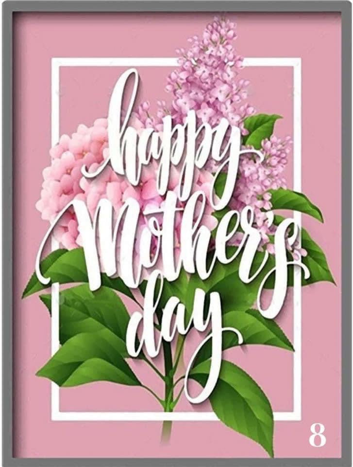 PINK  Mothers Day Paint with diamonds
