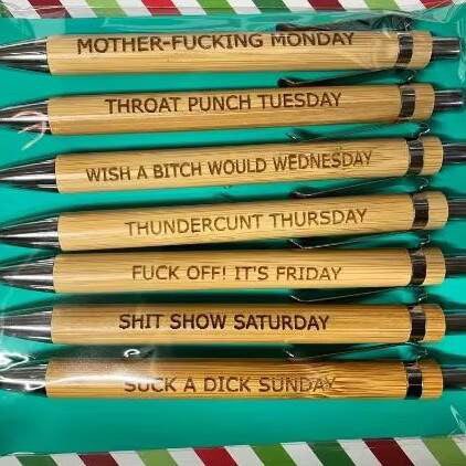 Bamboo Snarky Pen Sets