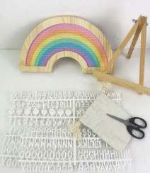 Rainbow Felt Letter Board