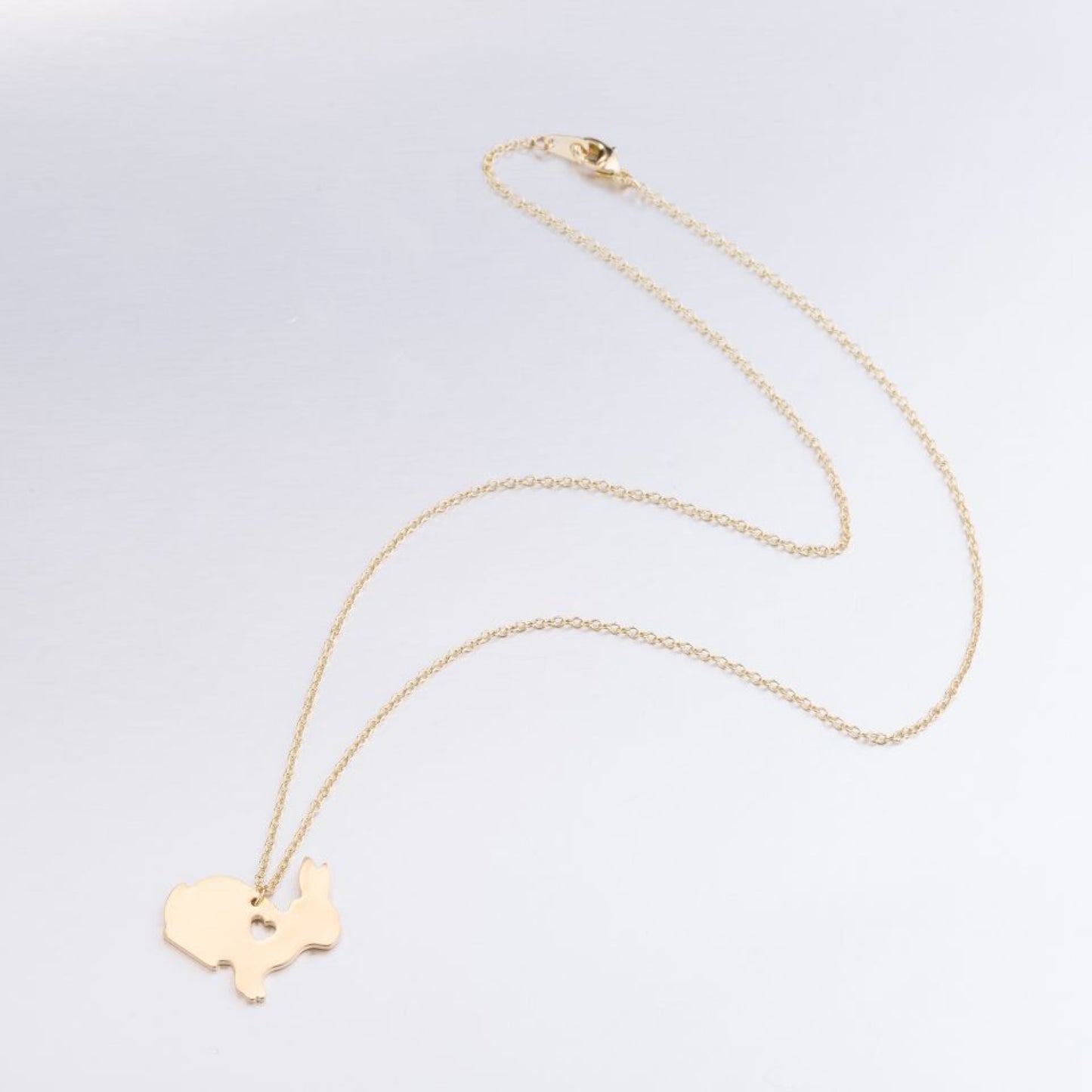 Easter Bunny Heart Necklace