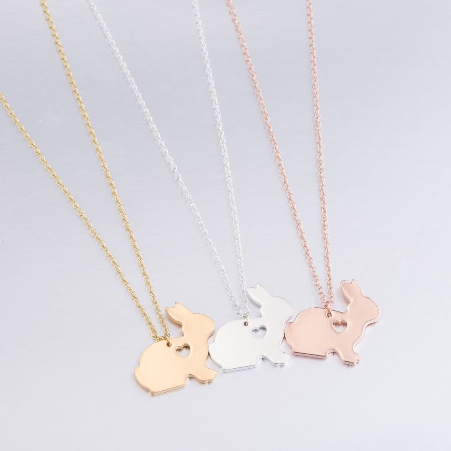 Easter Bunny Heart Necklace