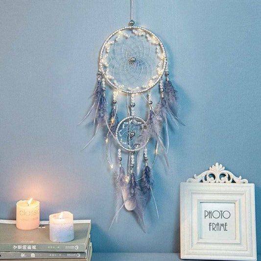 Double Dream Catcher with lights