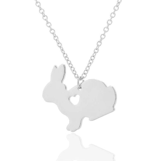 Easter Bunny Heart Necklace